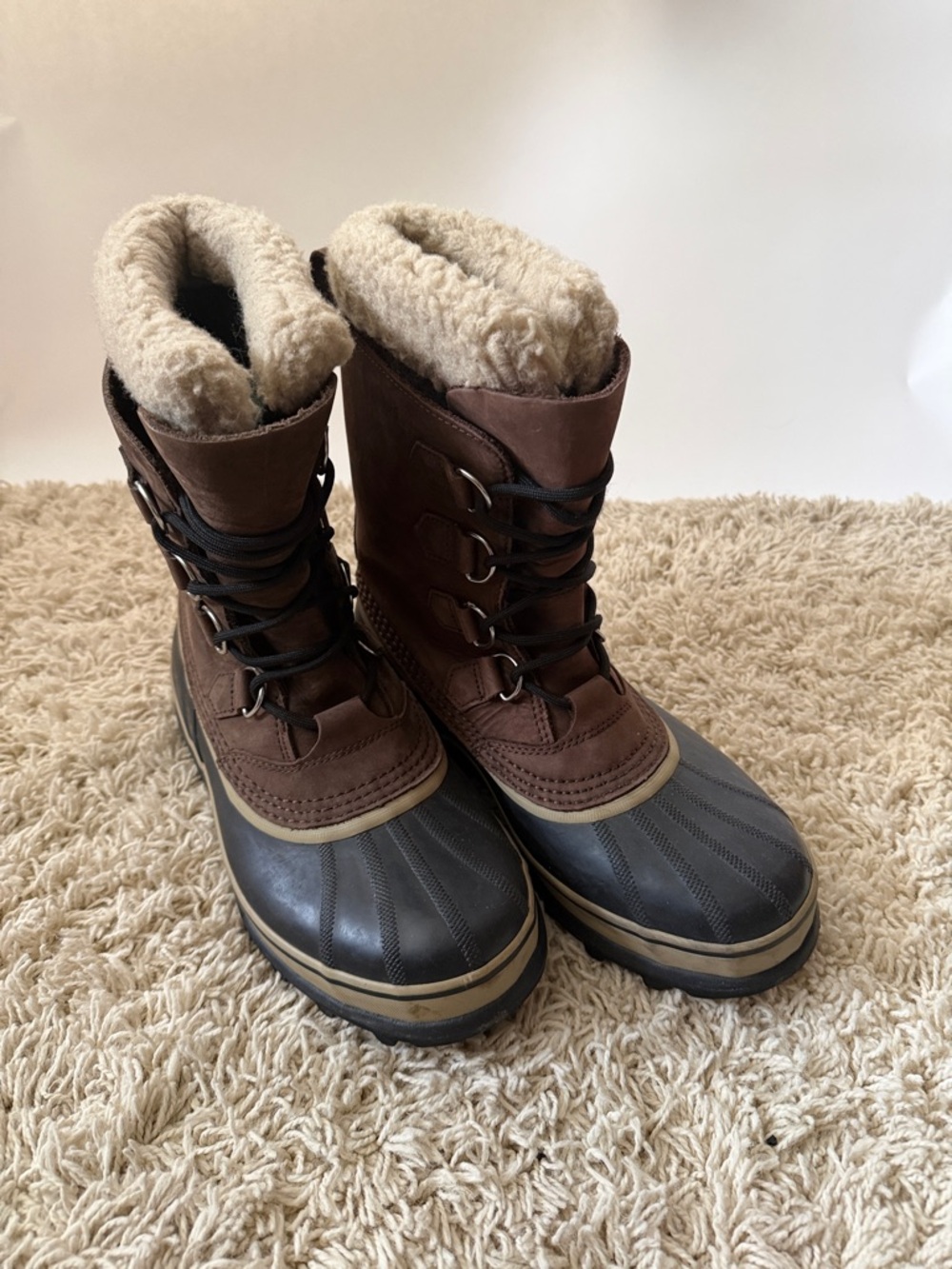Sorel Brown and Black Insulated Winter Boots